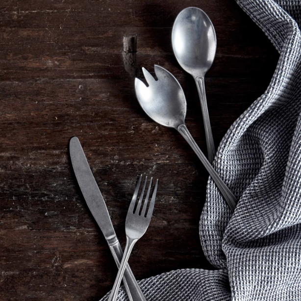 Vintage Style Salad Servers