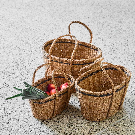 Larni Seagrass Baskets - Design Vintage