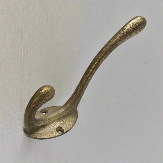 Hand Forged Brass Hook - Design Vintage