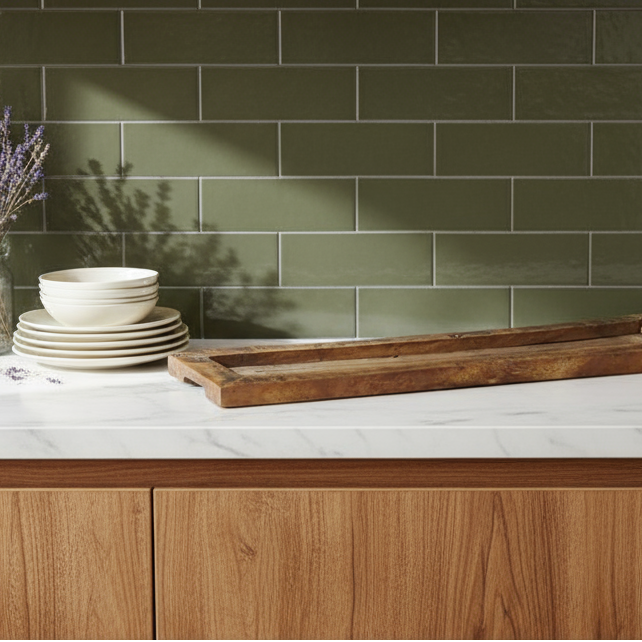 Slim Recycled Wooden Tray - Design Vintage