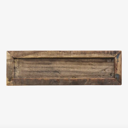 Slim Recycled Wooden Tray - Design Vintage