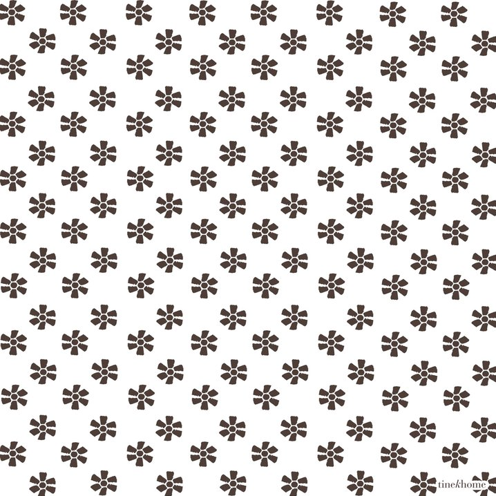 Mocha Flores Napkins - Design Vintage