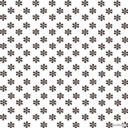 Mocha Flores Napkins - Design Vintage