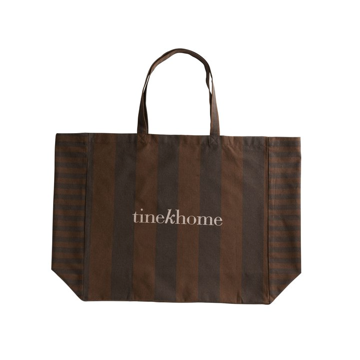 Mocha Stripe Tote Bag