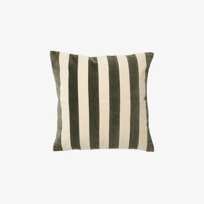 Lena Green Stripe Cushion