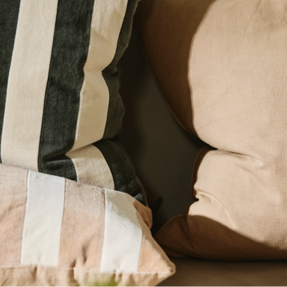 Lena Beige Stripe Cushion