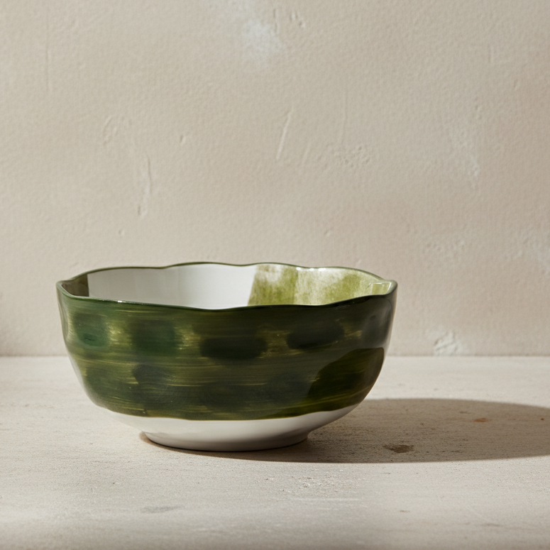 Tayo Porcelain Serving Bowl - Design Vintage