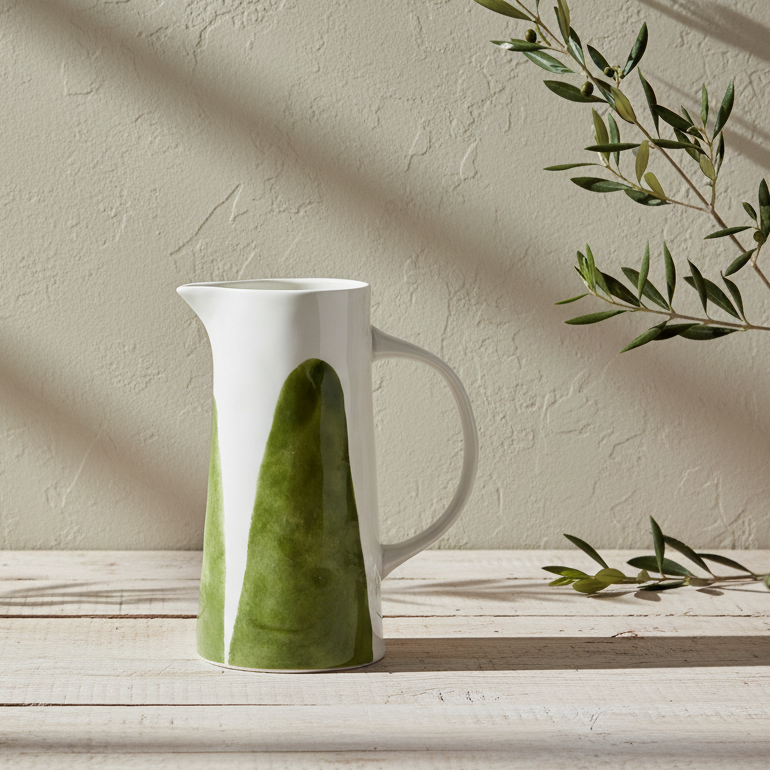 Tayo Porcelain Jug Vase - Design Vintage
