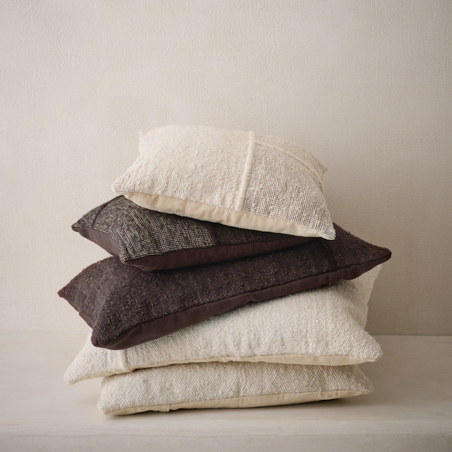 Yara Ecru Cushions - Design Vintage