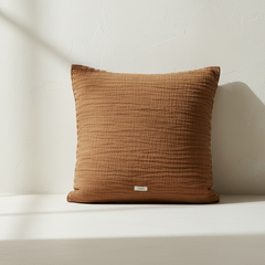 Almond Cotton Muslin Cushion