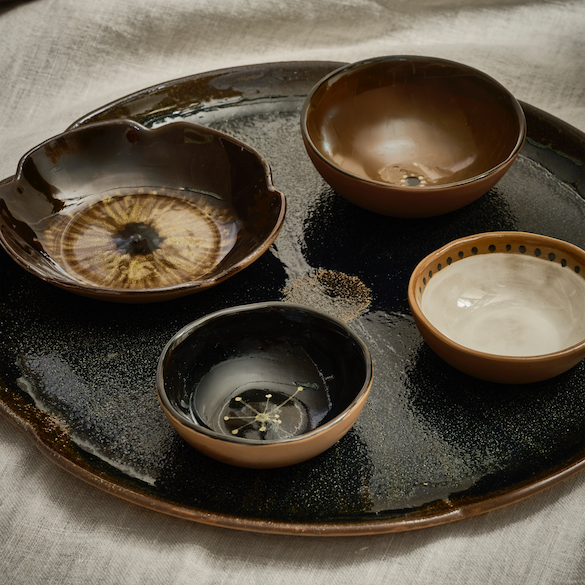 Set of Cycle Stoneware Bowls - Design Vintage