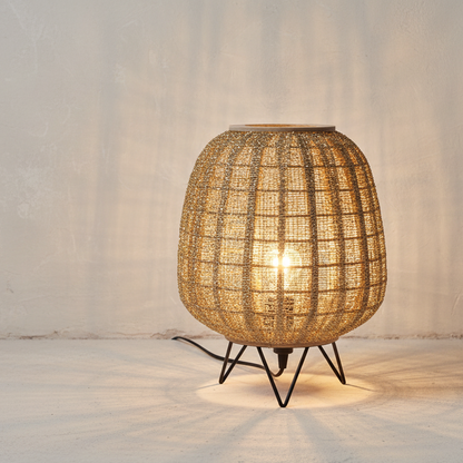 Handwoven Bamboo Lamp - Design Vintage