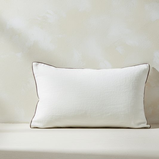 Carte Blanche Linen Cushion - Design Vintage