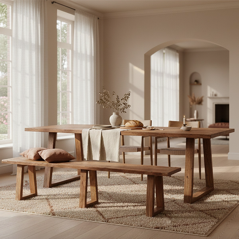 Reclaimed Teak Dining Table