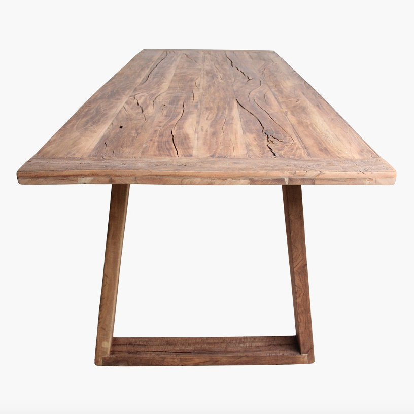 Reclaimed Teak Dining Table - Design Vintage