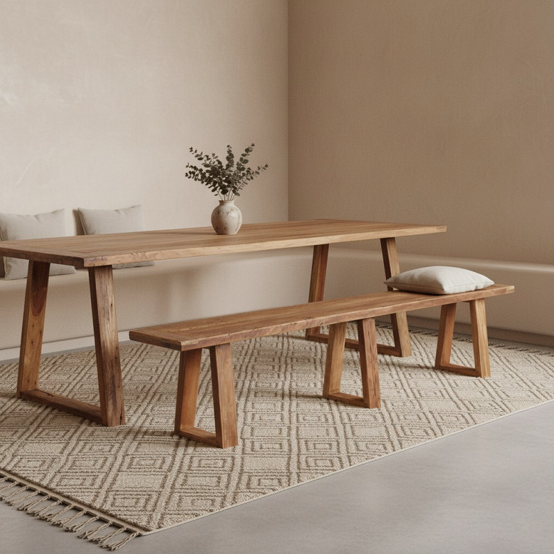 Reclaimed Teak Bench | Design Vintage | Wooden Bench | Dining Bench