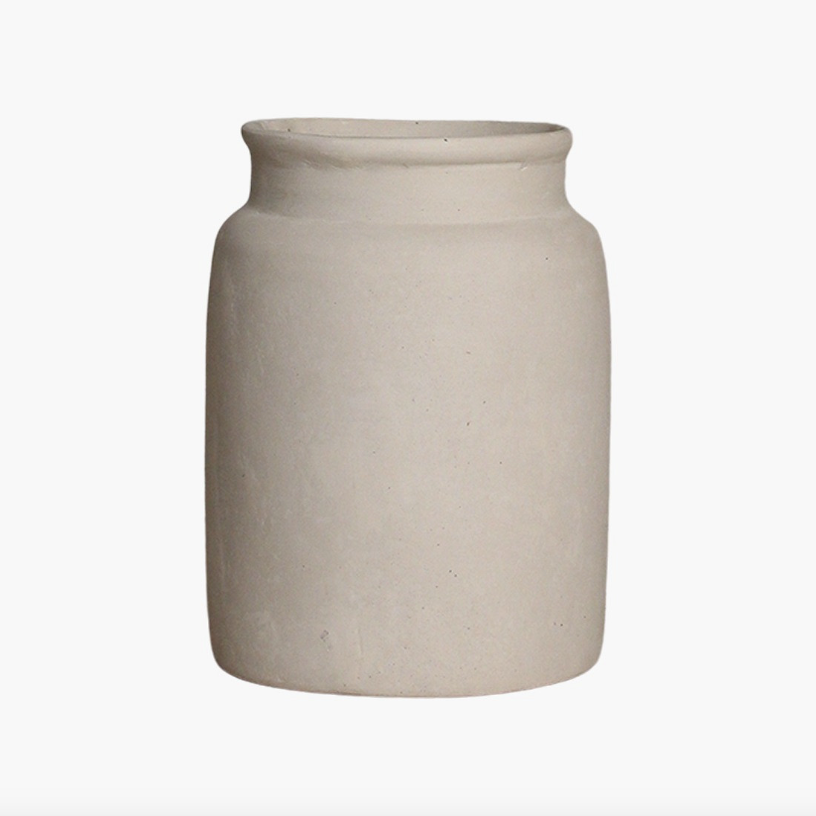 Papier Mache Jar - Design Vintage