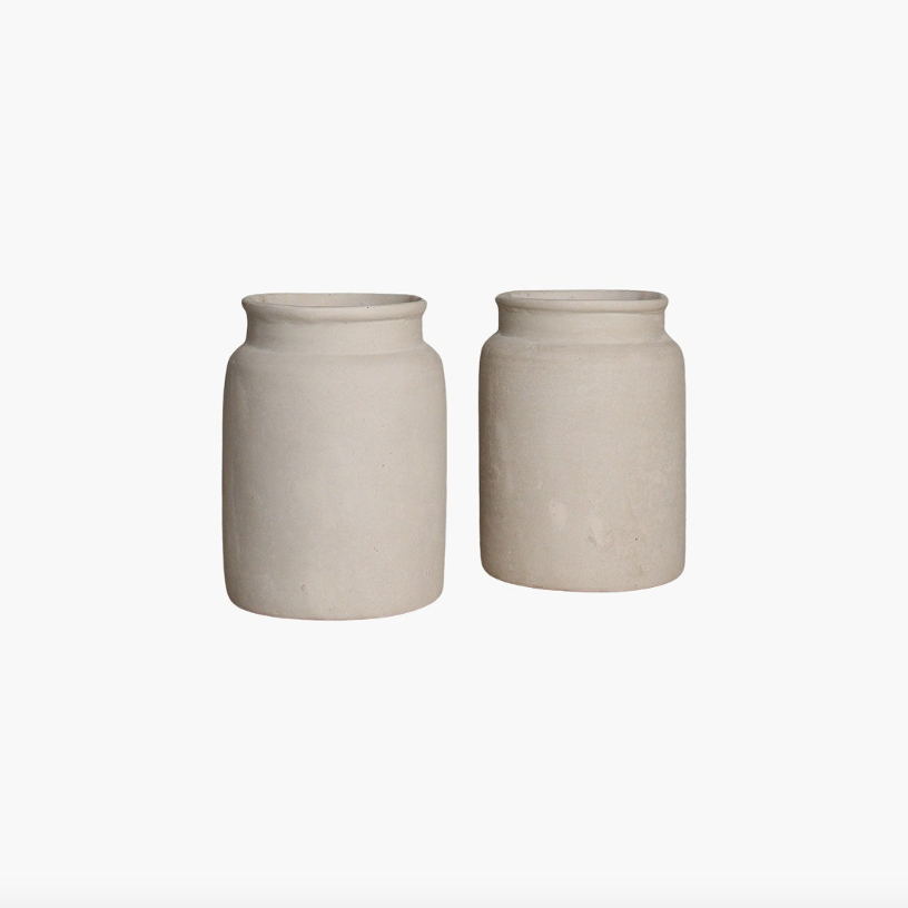 Papier Mache Jar - Design Vintage