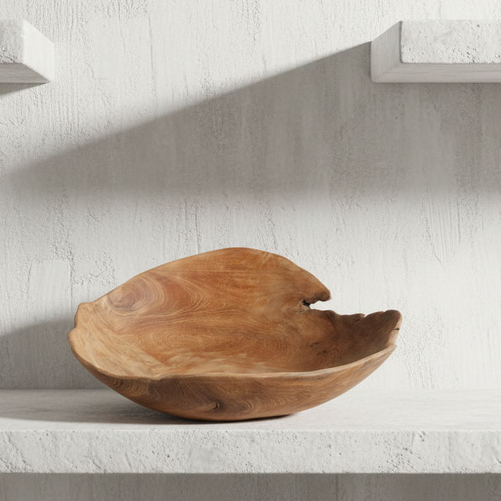 Natural Teak Bowl