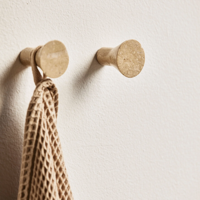 Mio Travertine Knob - Design Vintage