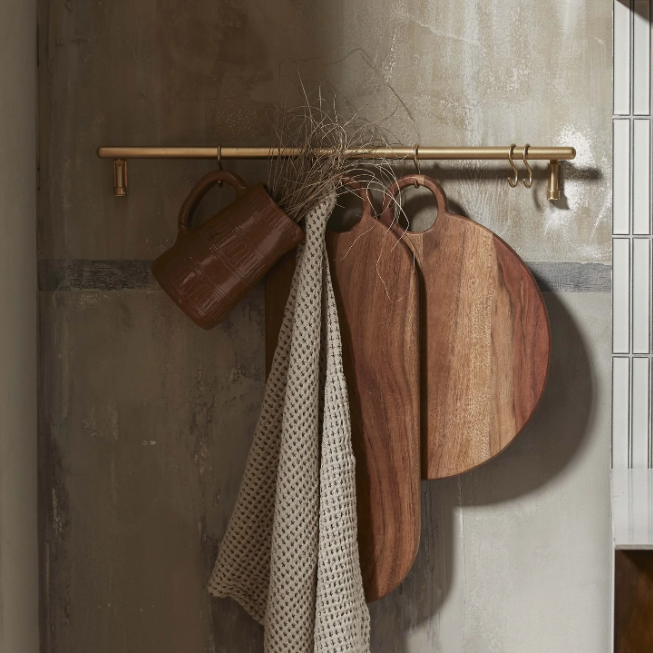 Mala Brass Storage Rail - Design Vintage