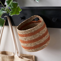 Nutmeg Stripe Basket