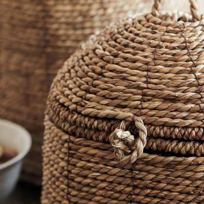 Roma Lidded Basket - Design Vintage