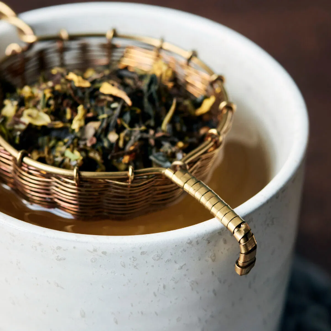 Brass Tea Strainer - Design Vintage