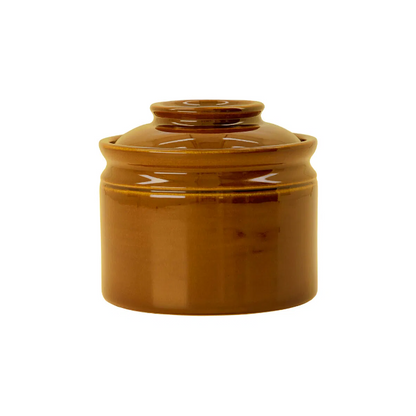 Caramel Glazed Salt Jar - Design Vintage
