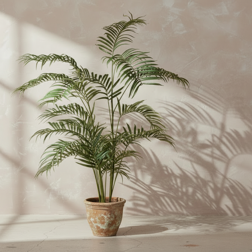 Large Potted Faux Palm