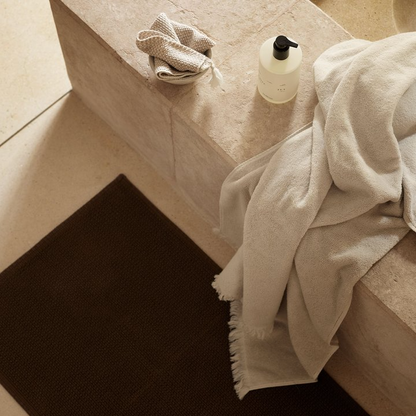 Mocha Cotton Bath Mat - Design Vintage