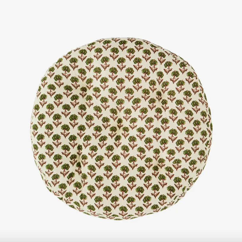 Round Botanic Seat Pad - Design Vintage