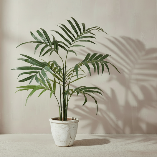 Potted Faux Kentia Palm - Design Vintage