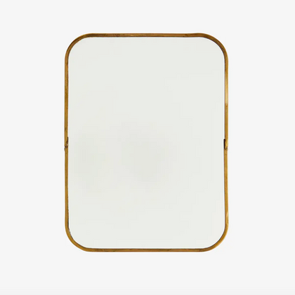 Antique Brass Wall Mirror - Design Vintage