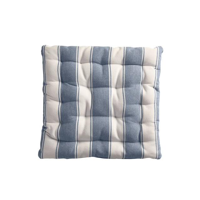 Denim Stripe Seat Pad - Design Vintage
