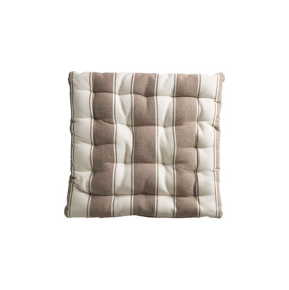 Caramel Stripe Seat Pad - Design Vintage