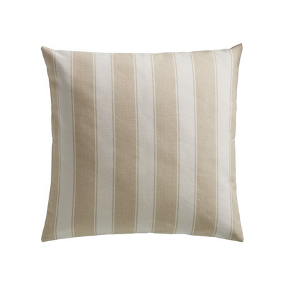 Straw Wide Stripe Cushion - Design Vintage