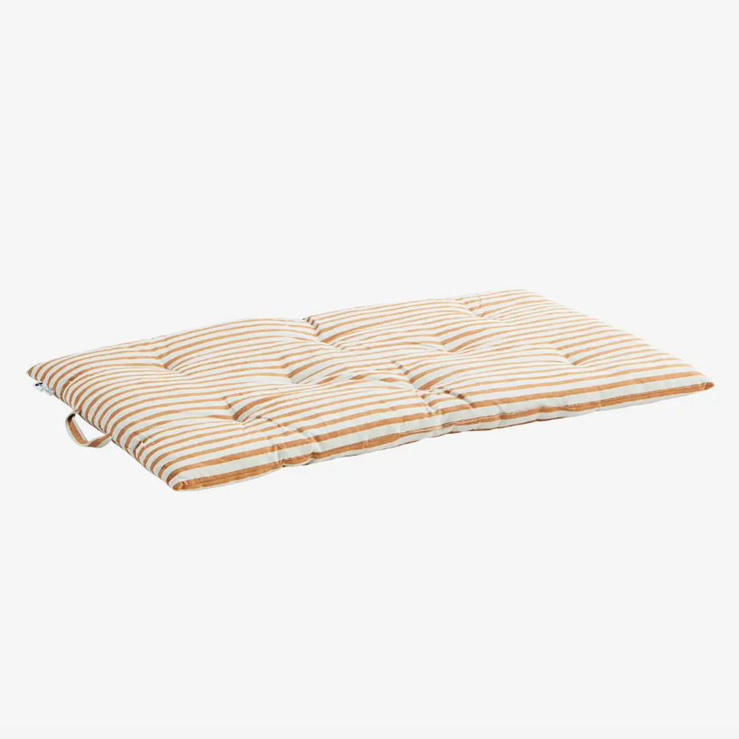 Terracotta Stripe Mattress Cushion - Design Vintage