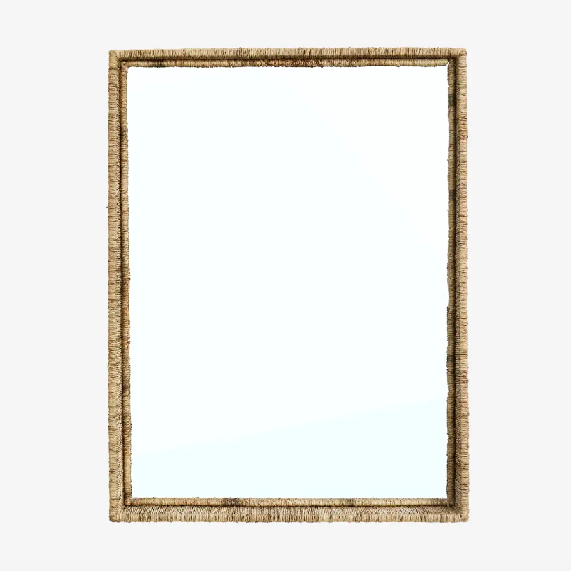 Handcrafted Jute Mirror - Design Vintage