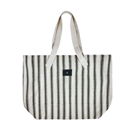 Mocha Canvas Tote Bag - Design Vintage