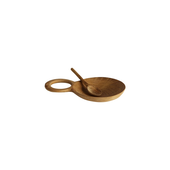 Citra Teak Salt Dish - Design Vintage