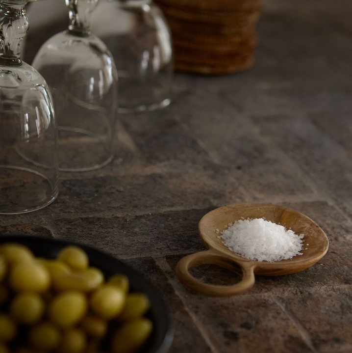 Citra Teak Salt Dish - Design Vintage