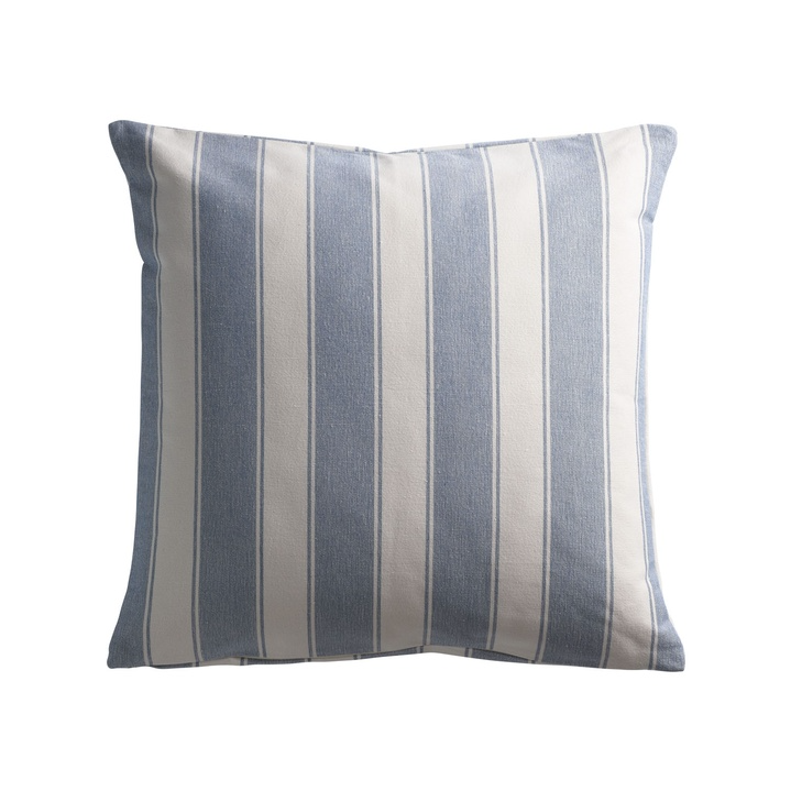 Large Denim Stripe Cushion - Design Vintage