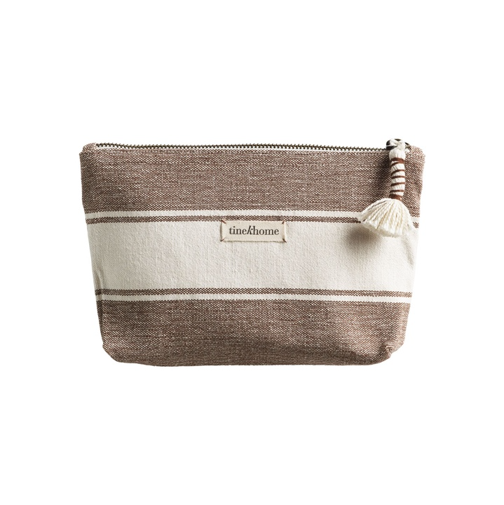 Caramel Stripe Pouch - Design Vintage