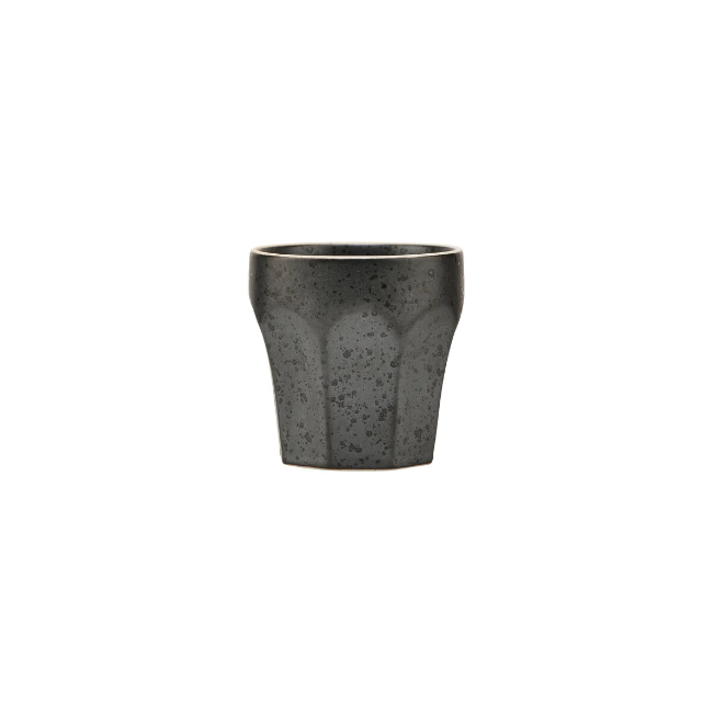 Stoneware Dark Espresso Cup - Design Vintage