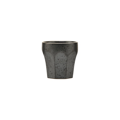 Stoneware Dark Espresso Cup - Design Vintage