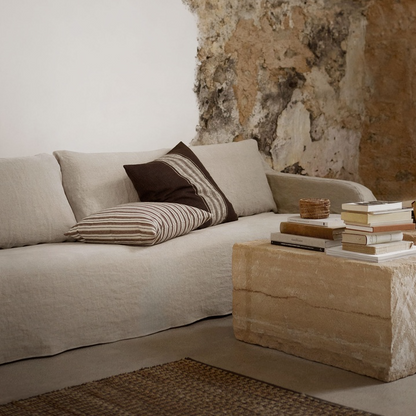 Mara Mocha Stripe Cushion