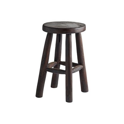 Dark Crafted Teak Stool