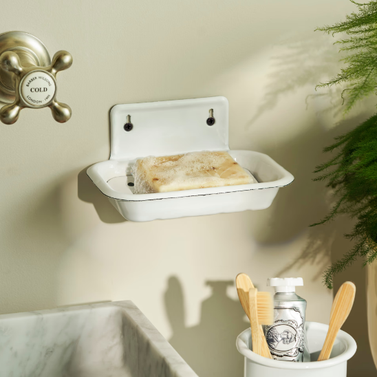 Enamel Wall Mounted Soap Dish