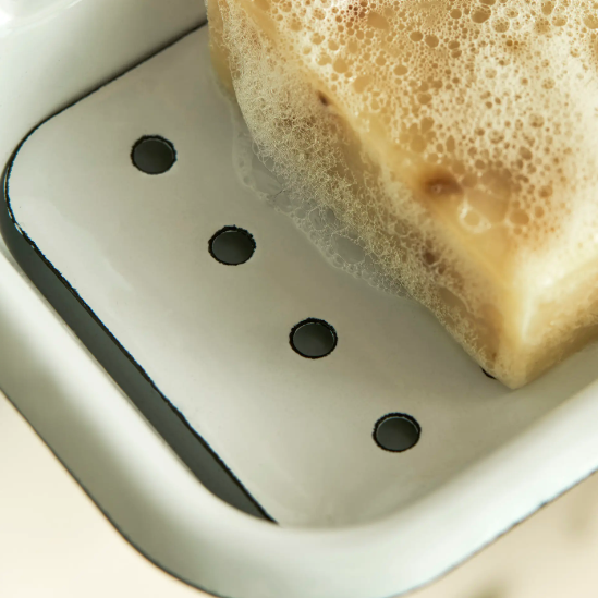 Enamel Wall Mounted Soap Dish